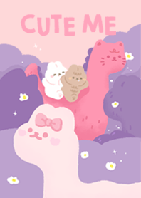 可愛兔兔龍 (粉)