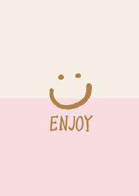 Simple smile Beige and pink4