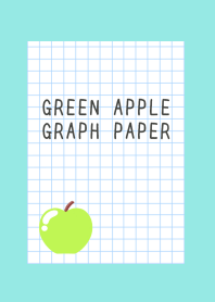 GREEN APPLE GRAPH PAPER-BLUE GREENj