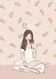 花與閱讀