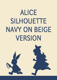ALICE SILHOUETTE NAVY ON BEIGE VERSION
