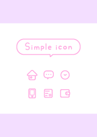 simple icon purple and pink
