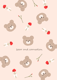 Bear and carnation orange13_2
