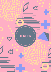 Geometric Pastel Light Pink