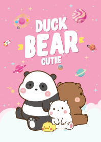 Bear&Duck Galaxy Cutie Pink