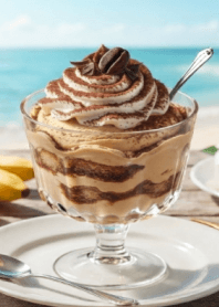 コーヒーアイスと夏の海