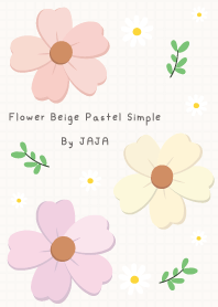 Flower Beige Pastel Simple By JAJA