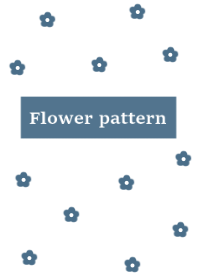 flower pattern_blue
