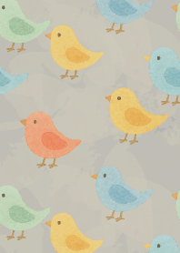 Nordic style birds04white