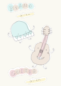 PIANO-alien & GUITAR-alien -loose-