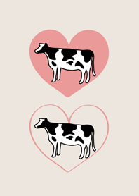 かわいい愛する牛