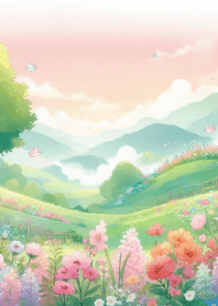 Beautiful nature  flower field no.45