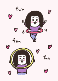 Funny bob hair girl 3