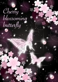 Cherry blossoming butterfly