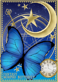 Morpho butterfly, another world fantasy