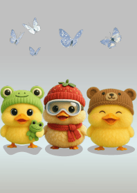 A cute, chubby little duck.