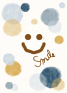 Smile - Adult watercolor Polka dot-