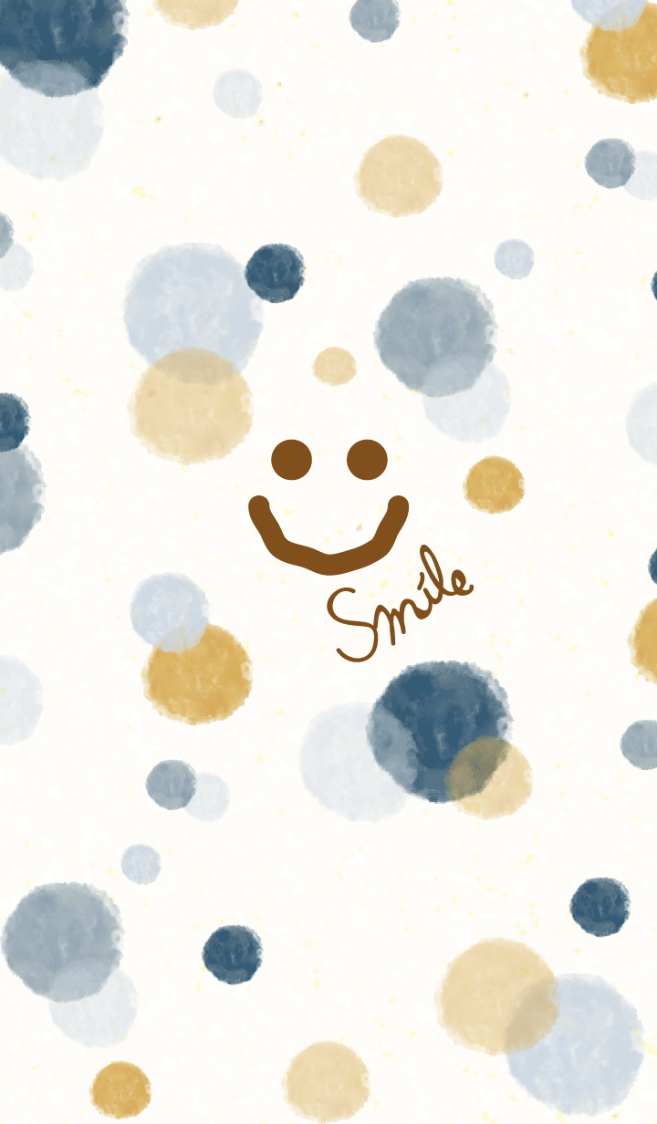 Smile - Adult watercolor Polka dot-
