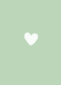 Natural green and fluffy heart.