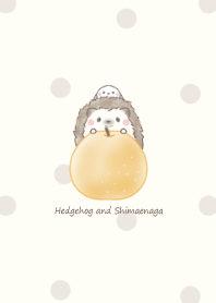 Hedgehog and Shimaenaga -pear- beige 2