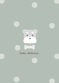 Fluffy Schnauzer -smoky green- 2