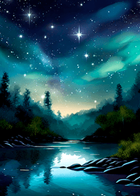 Beautiful starry night view#500