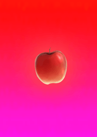 Simple gradation apple red