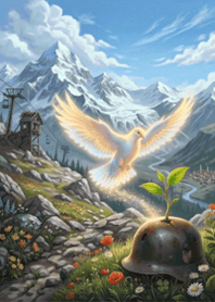 スタンプAI-Peace Dove-W7mzgG