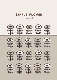SIMPLE FLOWER -マル-