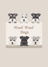 Woof Woof Dogs - Schnauzer -
