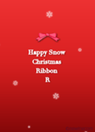 Happy Snow Chrismas Ribbon R.