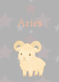 Cute Aries on white