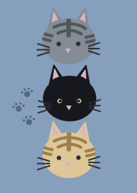 Simple cats2/ dull blue ver.2