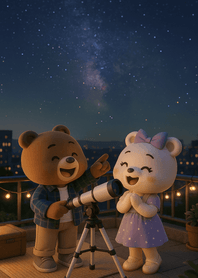 Stargazing Moment Under Stars