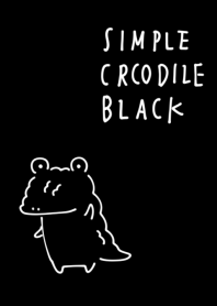 シンプル わに くろ ブラック