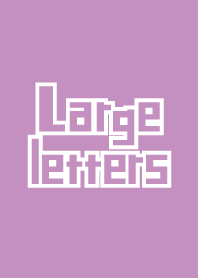 Large letters Red purple