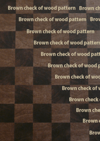 brown check