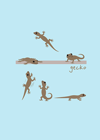Lucky gecko in the house(Light blue)