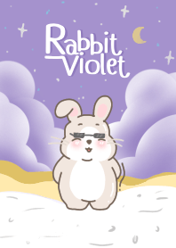 กระต่ายจอมซน สีม่วงน่ารักๆ