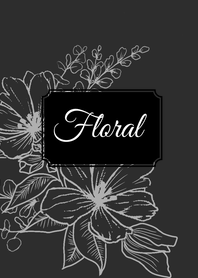 black floral theme