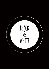 ブラック&ホワイト(2色)/ ラインサークル