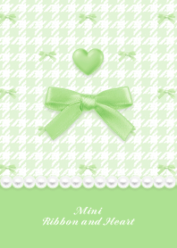 Mini Ribbon & Heart HT - T Green 03