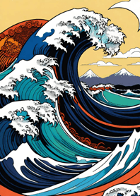 Mountain, Sea, and Moonlit Night 8b8b76