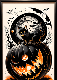 cat halloween ab0390