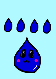 A blue drop in humid season