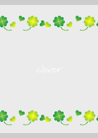clover of happiness on gray