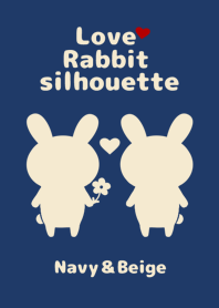 Love Rabbit silhouette