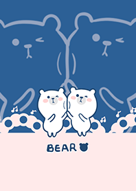 Dancing Bear - Deep Indigo (Re3)