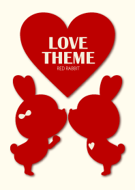 LOVE THEME RED RABBIT.