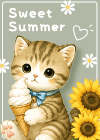 green Sweet Summer Cats